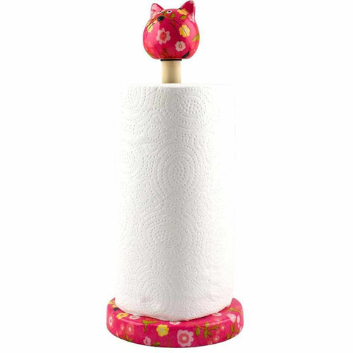 Chat Caramel | Porte-Rouleau De Papier Essuie-Tout
