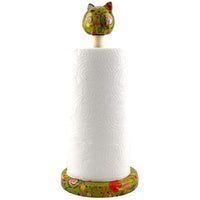 Chat Caramel | Porte-Rouleau De Papier Essuie-Tout