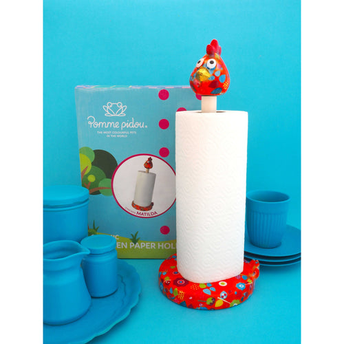 Poule Matilda | Porte-rouleau de papier essuie-tout