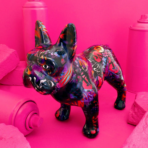 Bouledogue Français Jack| Tirelire | Graffiti