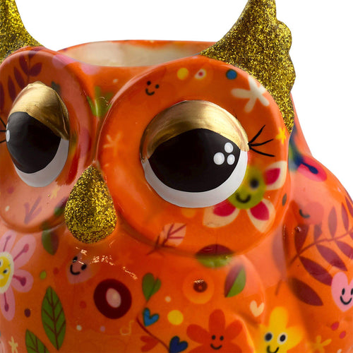 Hibou Olive | Pot de Fleur