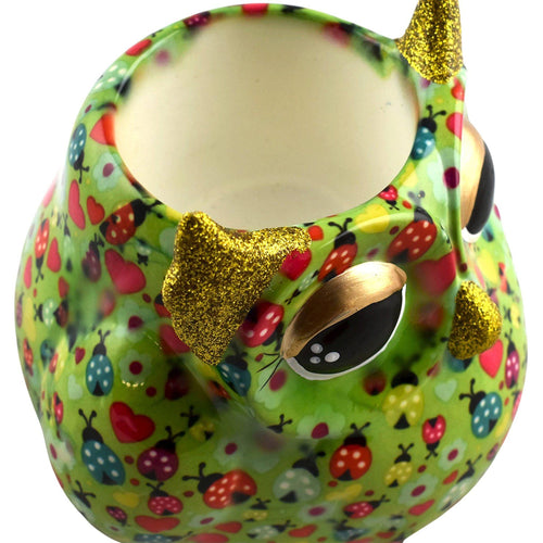 Hibou Olive | Pot de Fleur